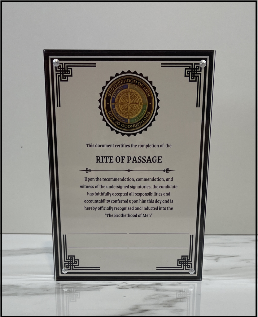 Witness Card With Plexiglass Block Magnetic Display